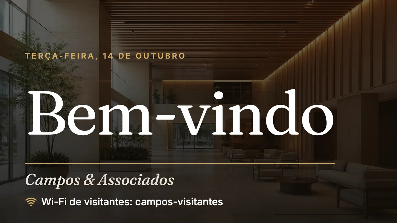 Saguão em estilo de revista
