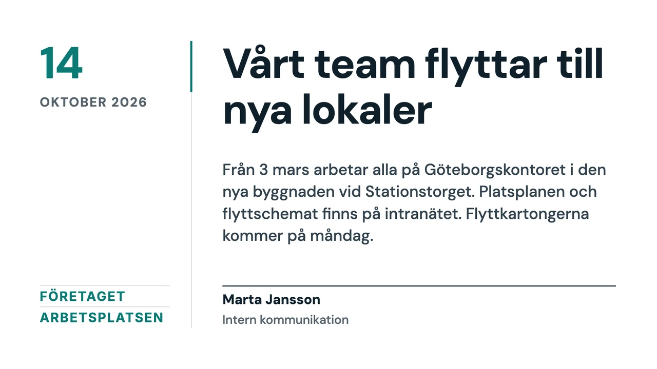 Nyhet med faktaruta