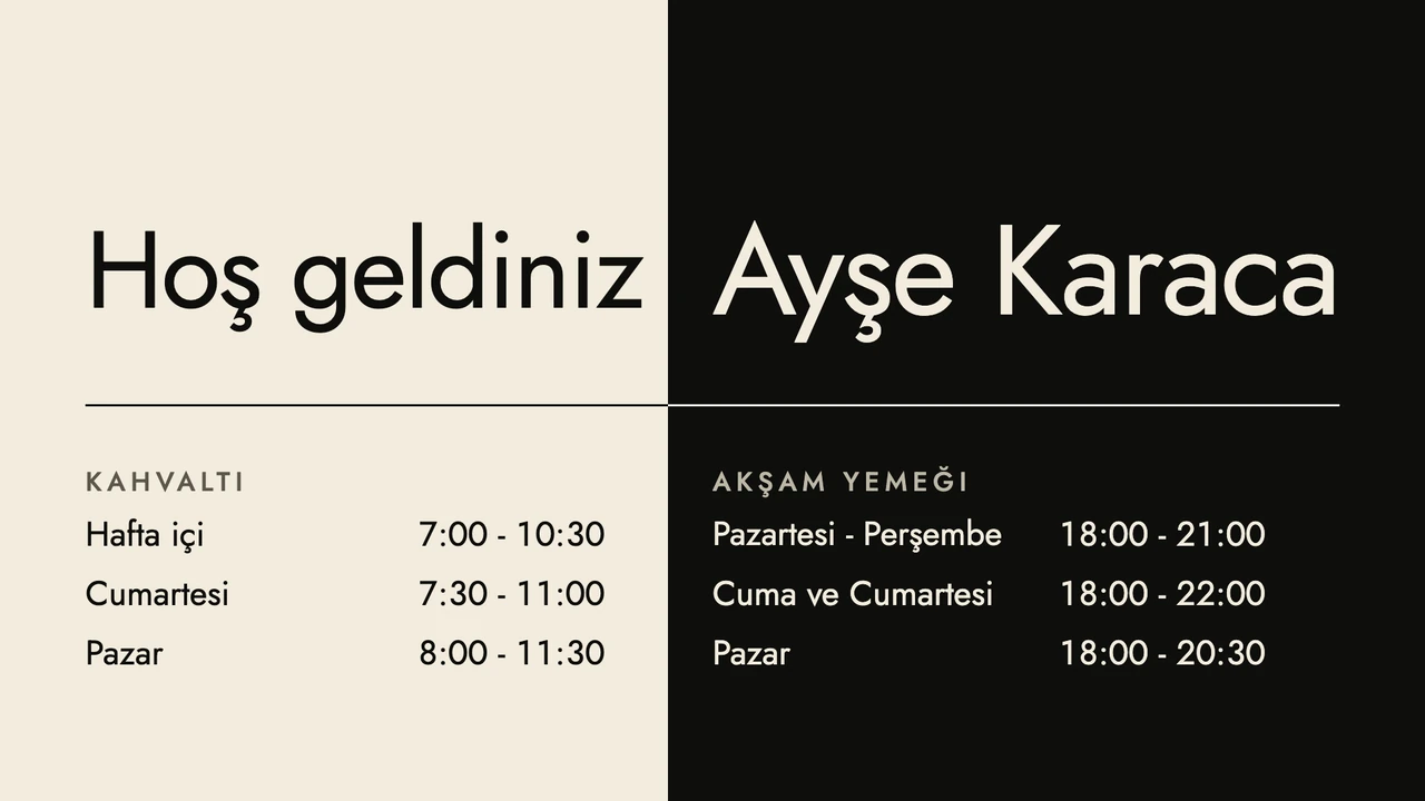 Krem siyah misafir karşılama