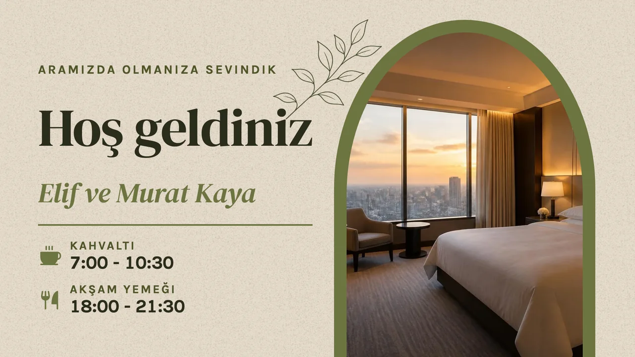 Zeytin kemerli karşılama