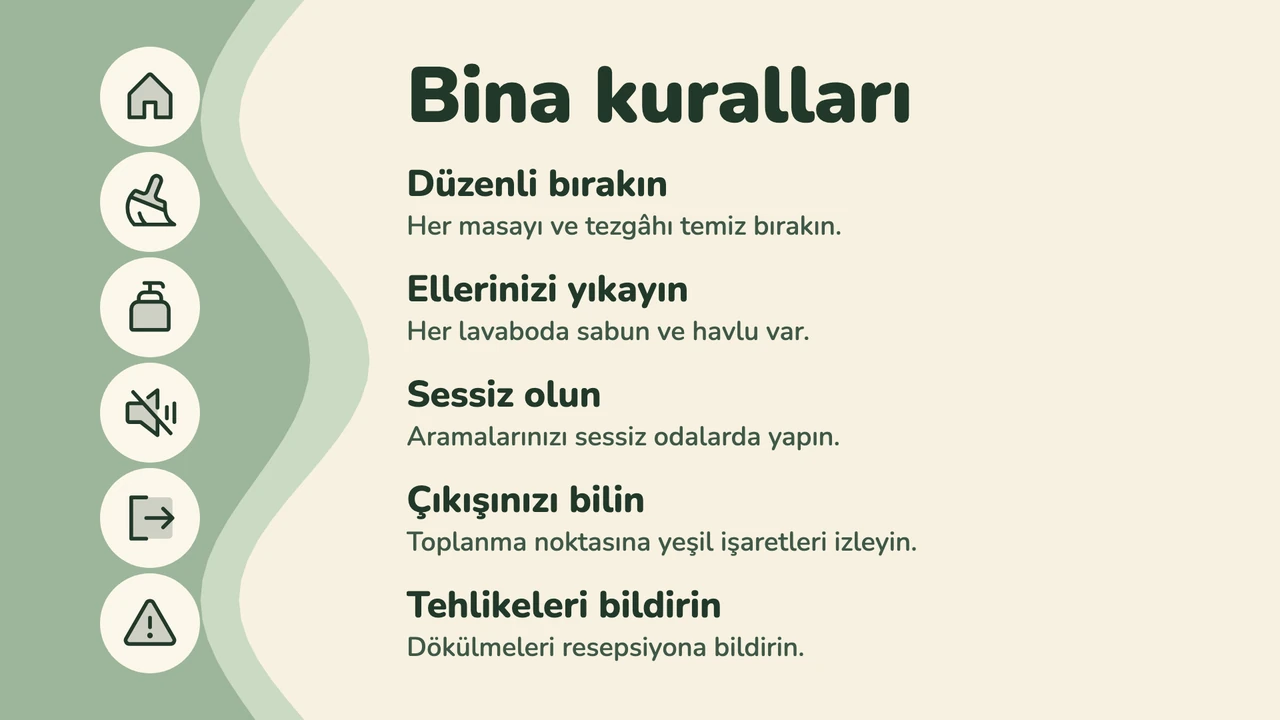 Piktogramlı kural sütunu