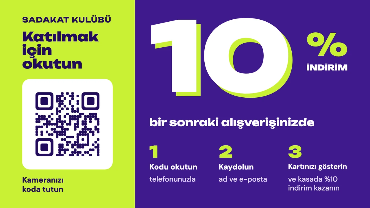 Dev rakamlı sadakat QR