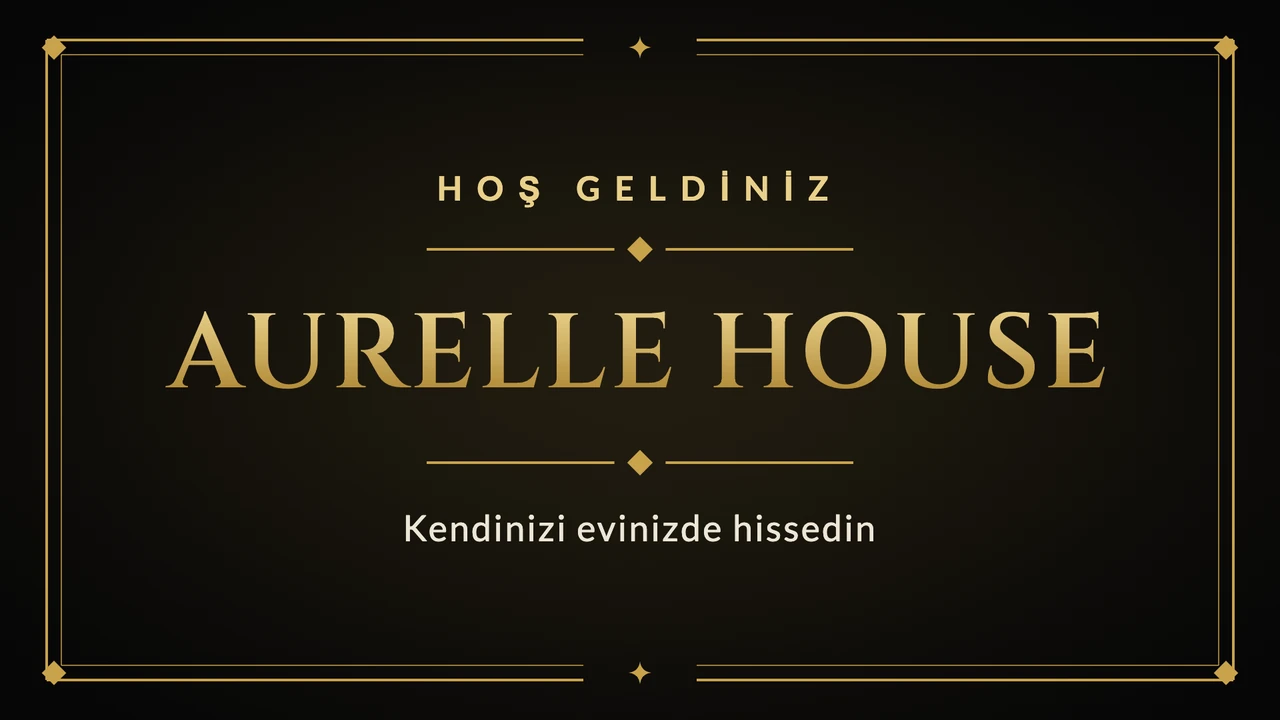 Altın çerçeveli karşılama