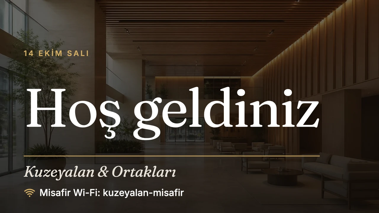 Lobi dergisi karşılama