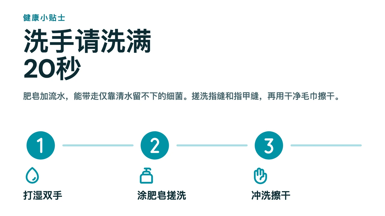编号线条健康贴士